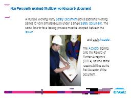 Non Personally retained (Multiple) working party document