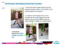 Non Personally Held (Multiple) Working Party Documents