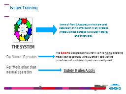 Issuer Training