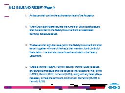 6.5.2 ISSUE AND RECEIPT {Page 1}