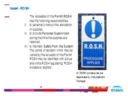 Issuer - ROSH